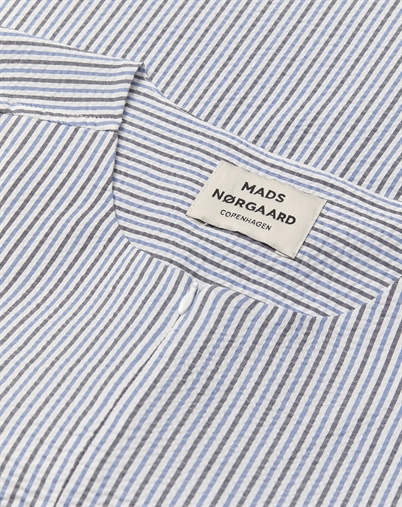 Mads Nørgaard - Soft Crease Funa Top - Sky Captain/Bright Cobalt